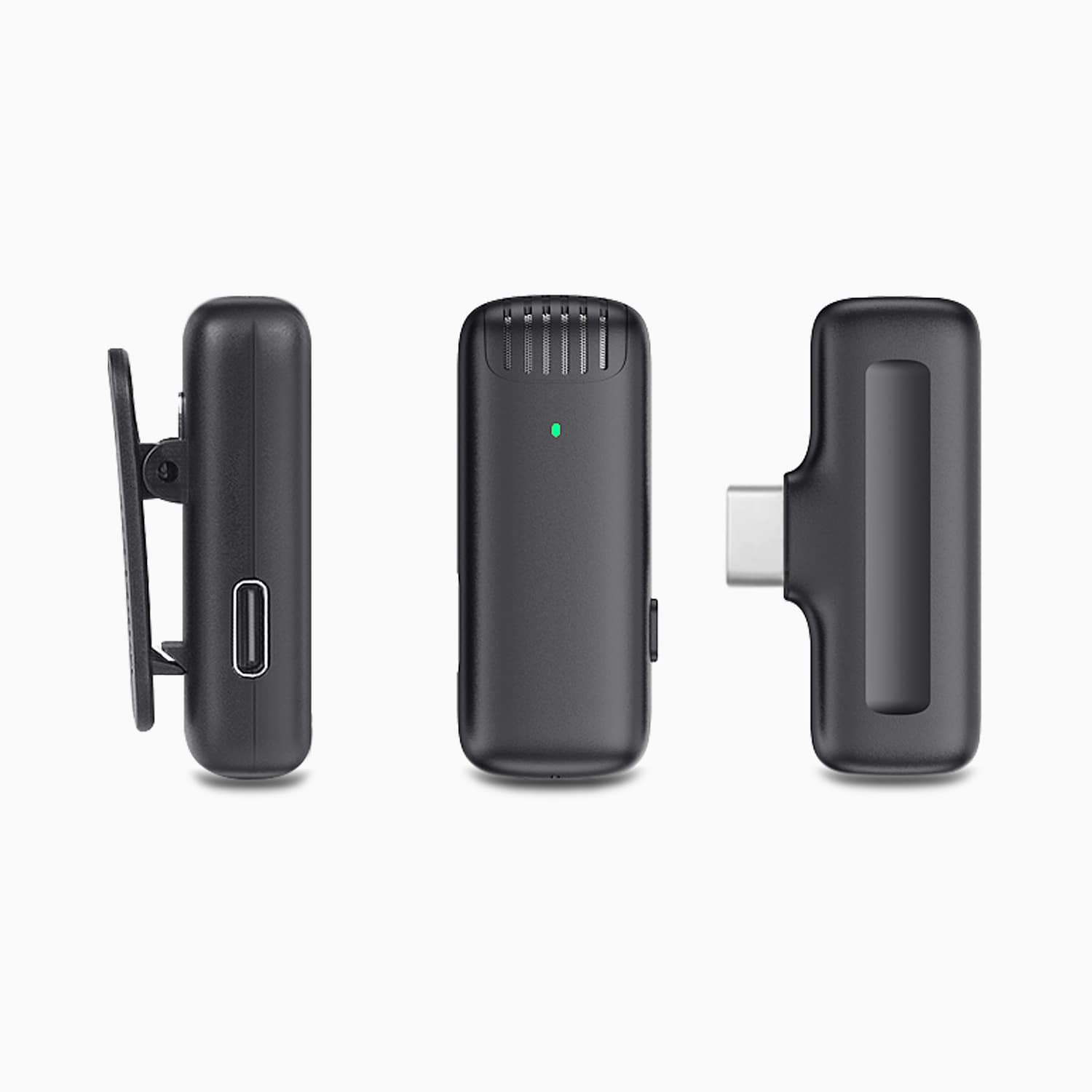 Wireless USB-C Vlogging Lapel Microphone with Charging Case