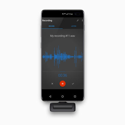 Wireless USB-C Vlogging Lapel Microphone with Charging Case