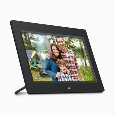 aluratek 10 digital photo frame 4gb front angle