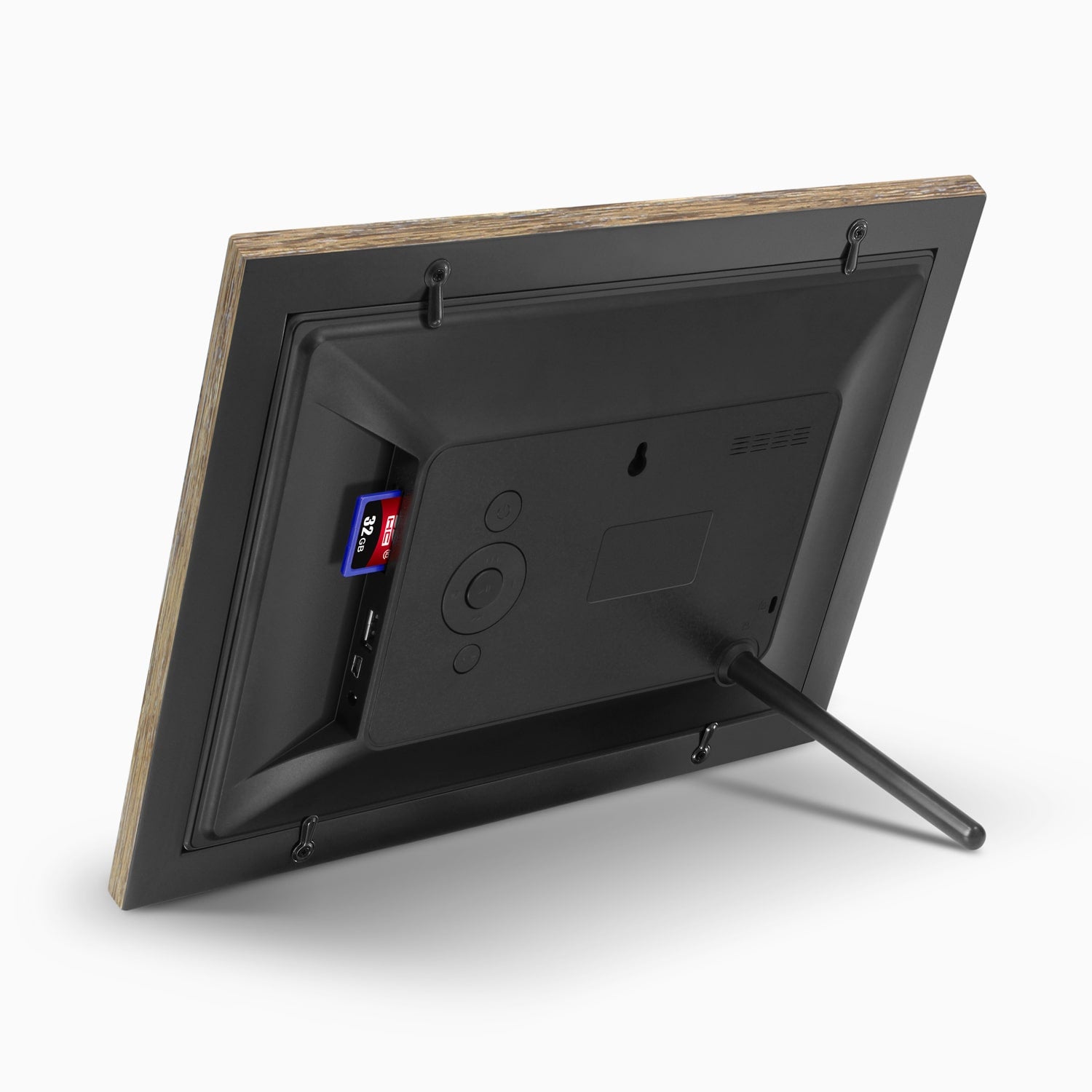 10" Distressed Wood Digital Photo Frame with Automatic Slideshow