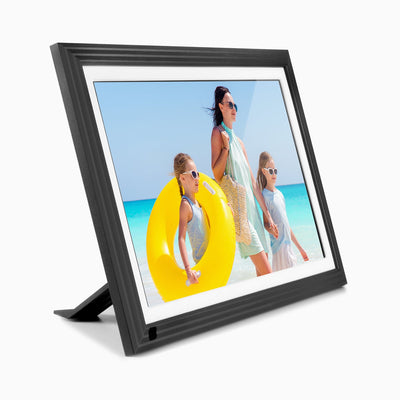 Aluratek 10 inch IPS LCD Touchscreen Wifi-Digital Photo Frame 32gb Angle