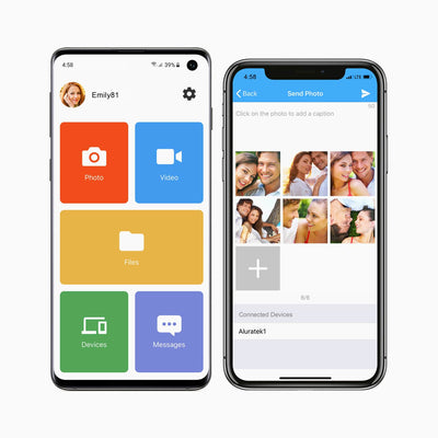 Aluratek 10-inch ips touchscreen wifi digital photo frame 16gb smartphones