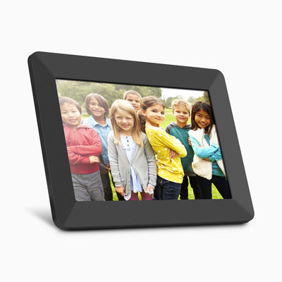 Aluratek 10 inch ips touchscreen wifi digital photo frame 8gb angle