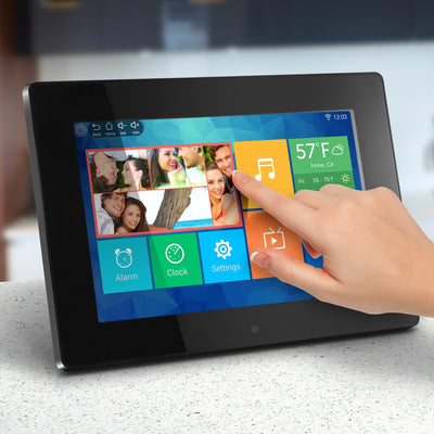 Aluratek 10-inch ips touchscreen wifi digital photo frame motion sensor 32gb interface