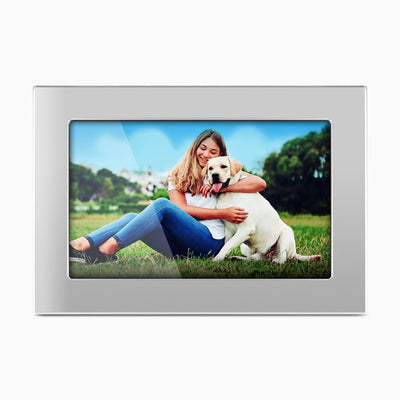 Aluratek 10-inch silver ips touchscreen wifi digital photo frame 16gb main