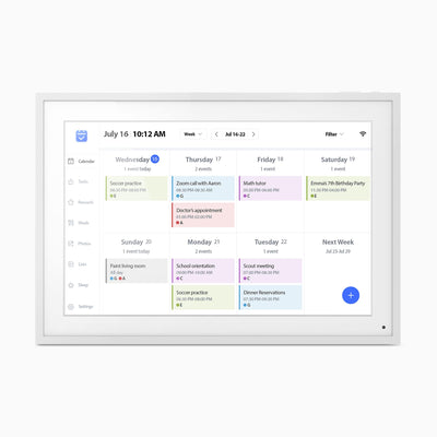 aluratek 10-inch smart wifi touchscreen digital calendar photo frame 32gb main