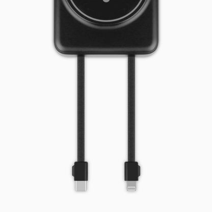 aluratek 10k mah wireless power bank qi2 magsafe apple watch lightning type-c cables