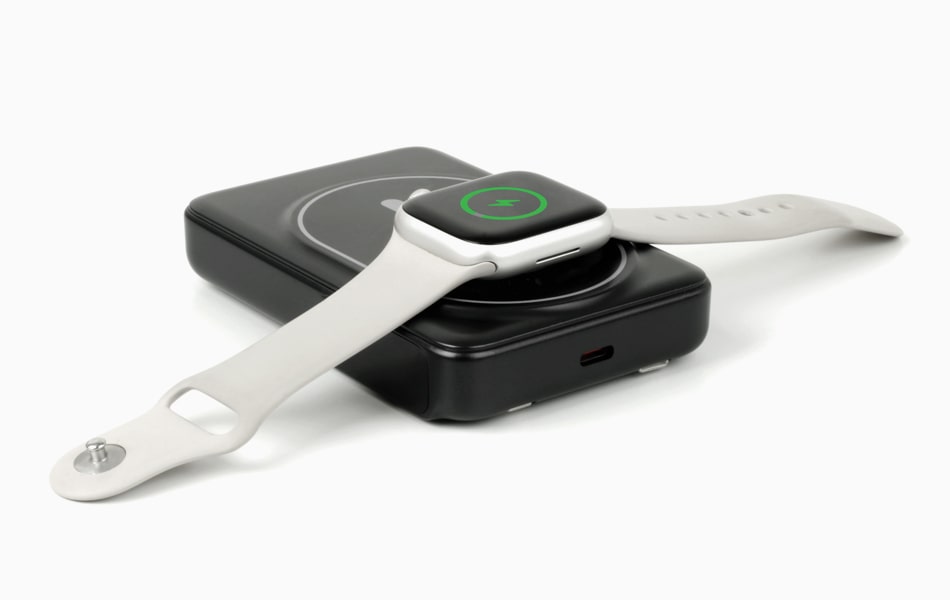 aluratek 10k mah wireless power bank qi2 magsafe apple watch universal charging