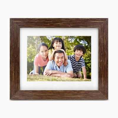 aluratek 8 digital photo frame distressed wood automatic slideshow main