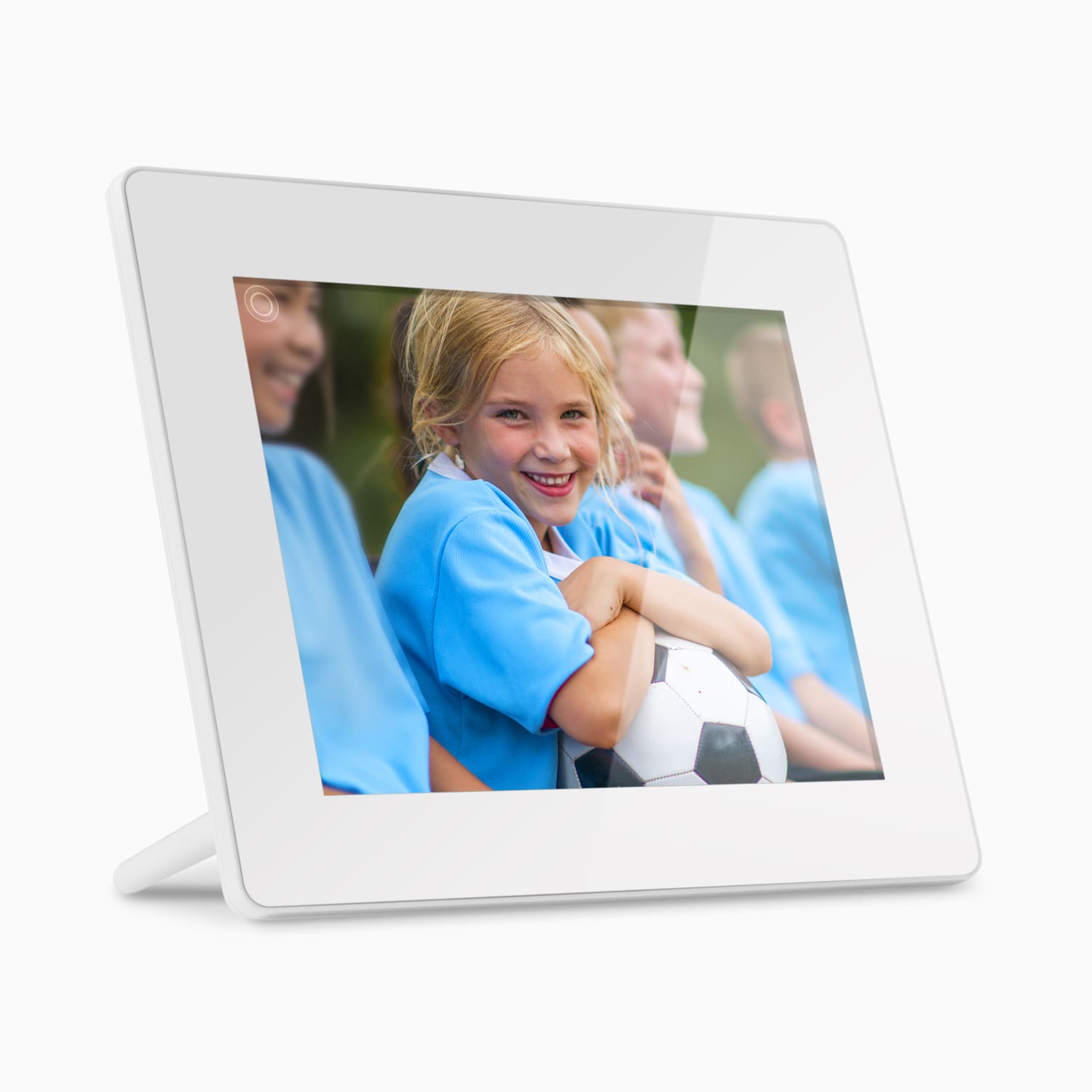8" WiFi Digital Photo Frame with Touchscreen IPS LCD Display and 16GB Built-in Memory, White