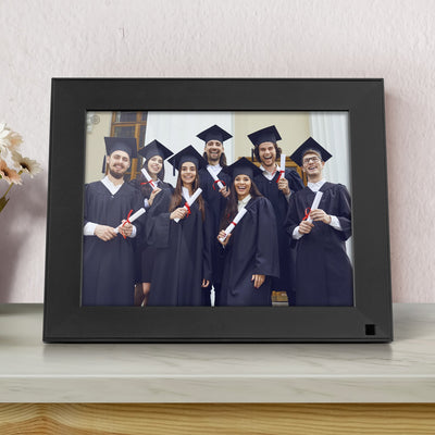 aluratek 9-inch touchscreen wifi digital photo frame motion sensor 16gb lifestyle