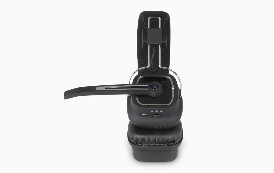 aluratek Headphone bluetooth wireless stereo microphone Easy On Ear Controls
