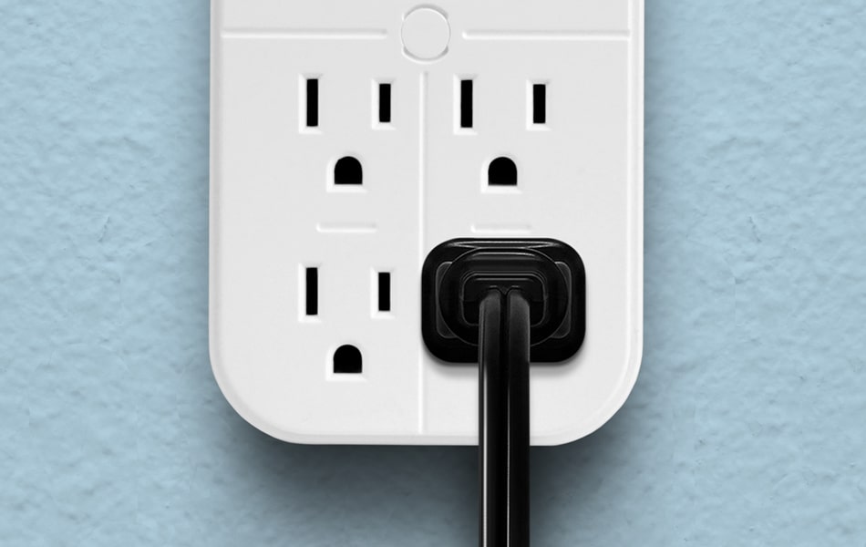 Aluratek Nightlight 4x outlet dual USB light sensor expandable