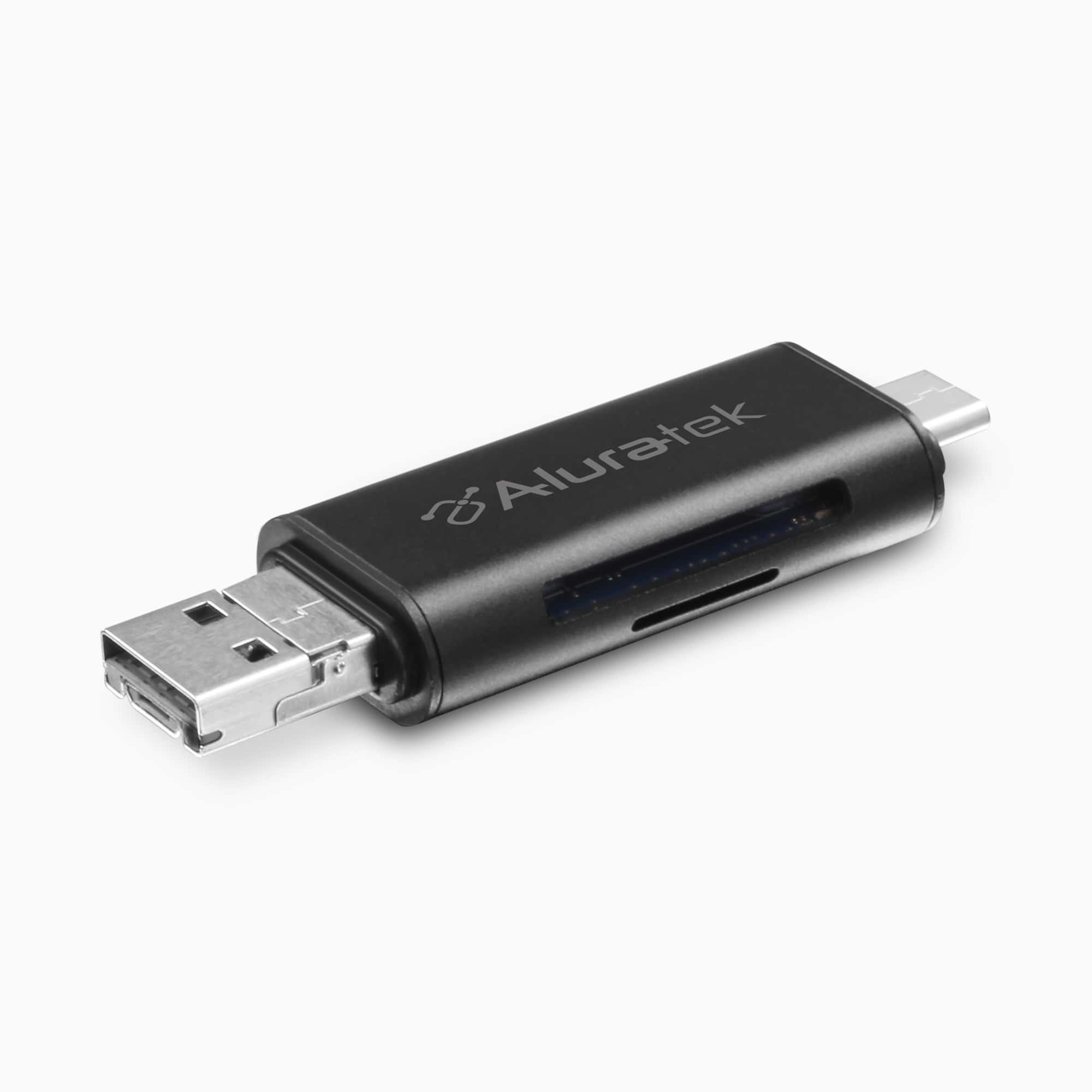 USB 3.1, USB-C, and Micro USB OTG SD and MicroSD Card Reader