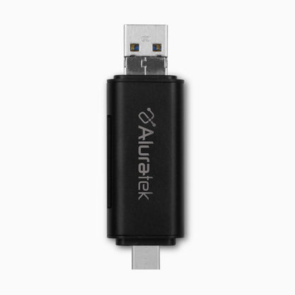 Aluratek SD Micro SD Card Reader viewer top straight