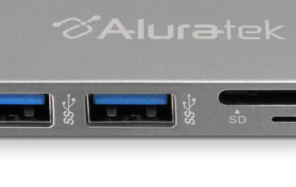 Aluratek USB type-C hub card reader fast data transfer