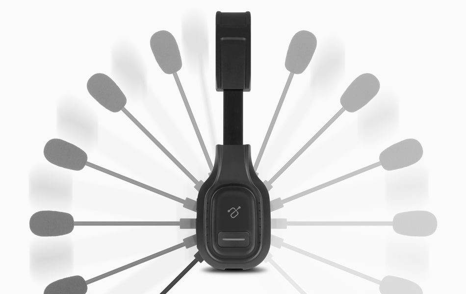 aluratek bluetooth wireless headset noise-cancellation boom mic adjustable