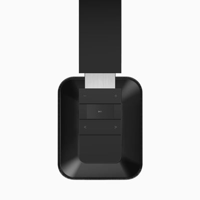 aluratek Bluetooth wireless stereo headphones black side