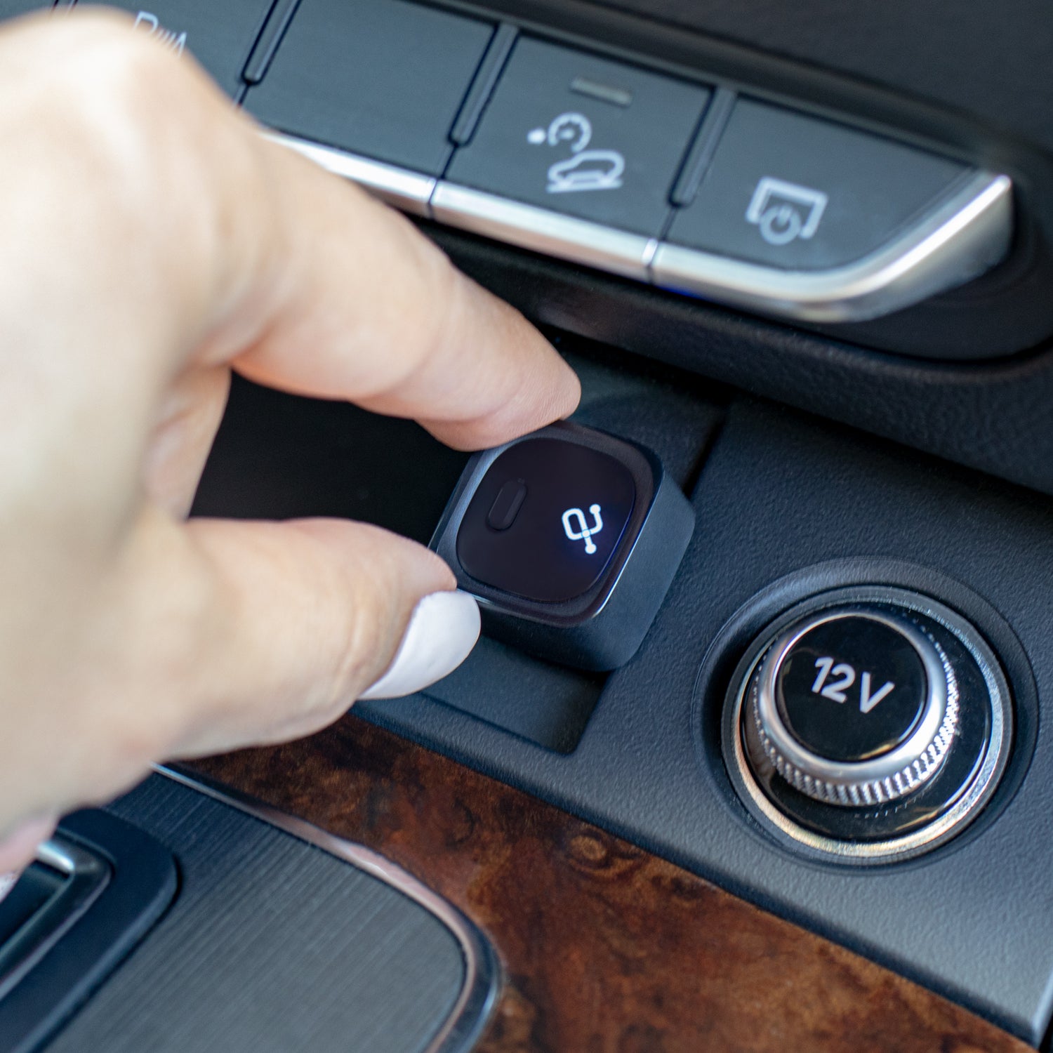 Combo Slim Wireless Car Adapter for Apple CarPlay and Android Auto