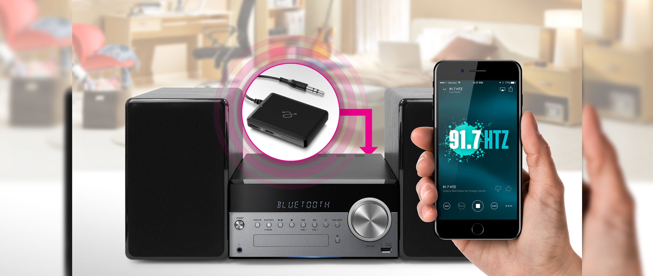 aluratek istream bluetooth audio receiver audio streaming