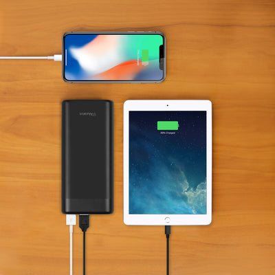 Aluratek portable 20k power bank 65W PD viewer charging multiple devices