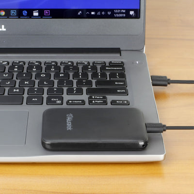 Aluratek portable 5k power bank viewer charging laptop