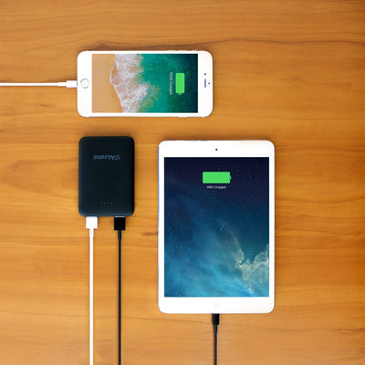 Aluratek portable 5k power bank viewer charging multiple devices