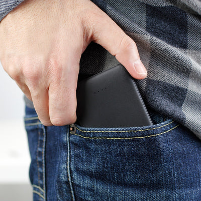 Aluratek portable 5k power bank viewer in pocket