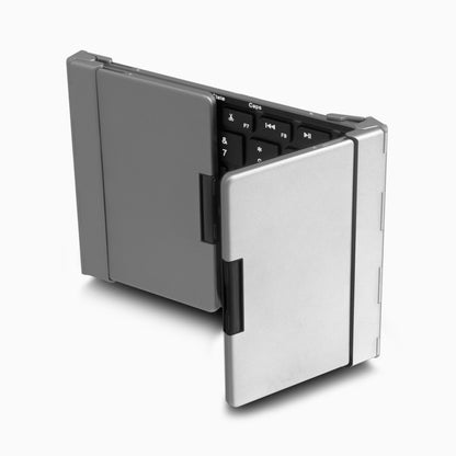 aluratek portable ultra-slim bluetooth keyboard folded angle