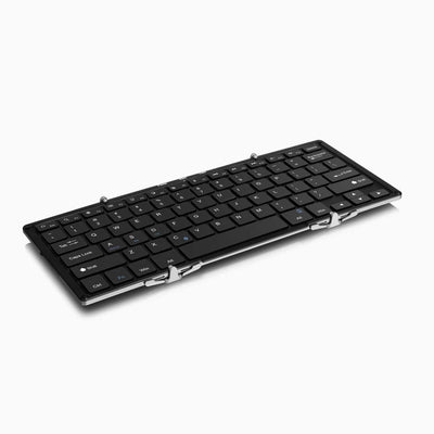 aluratek portable ultra-slim bluetooth keyboard open angle