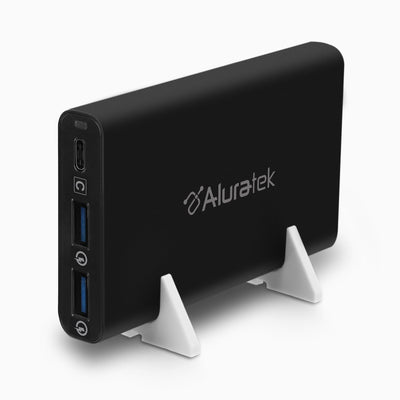 Aluratek universal AC power adapter type-C back angle