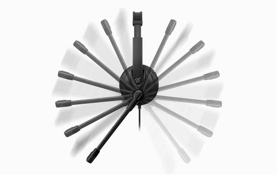 Aluratek Wired USB Stereo Headset Noise Cancelling Boom Mic