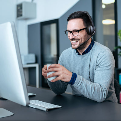 Aluratek Wired USB Stereo Headset Noise Cancelling Mic Lifestyle Video Conference