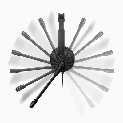 Aluratek Wired USB Stereo Headset Noise Cancelling Mic Side Mic Rotation