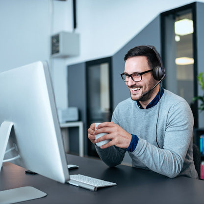 Aluratek Wired Headset Noise Reducing Mic Lifestyle