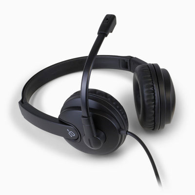 Aluratek Wired Headset Noise Reducing Side Angle