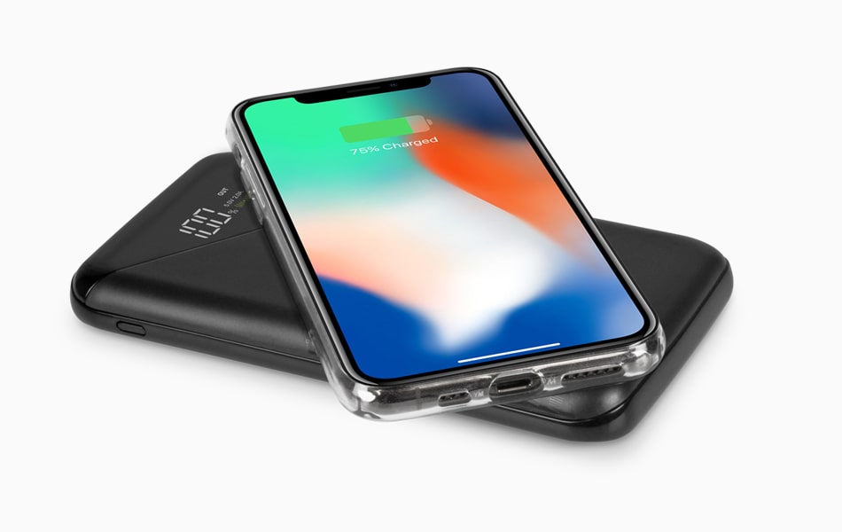 aluratek wireless charging 10k power bank Qi Wireless compatible