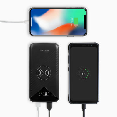 aluratek wireless charging 10k power bank USB Charging iphone Android