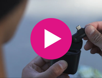 Wireless USB-C Vlogging Lapel Microphone with Charging Case