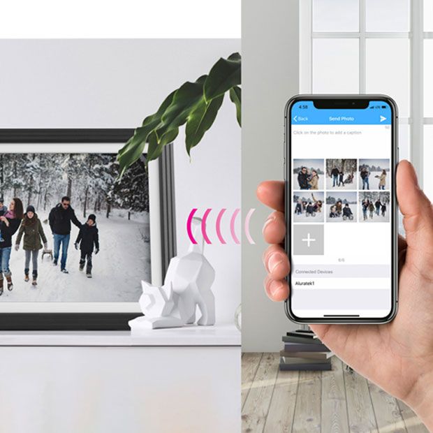 WiFi Digital Photo Frame with Touchscreen IPS LCD Display and 32GB Bui